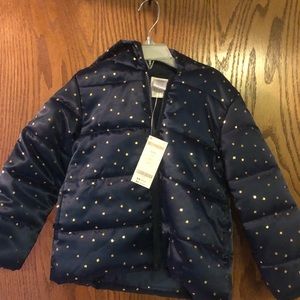 Gymboree Navy Puffer Coat size S NWT